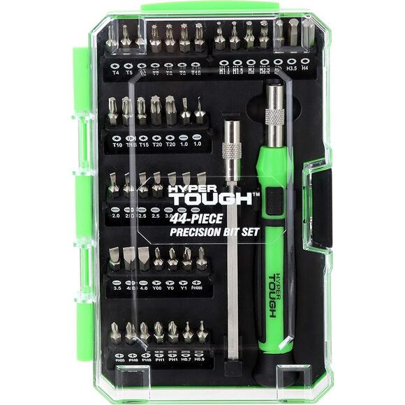 HYPER TOUGH 44-PIECE PRECISION BIT SET - Picture 1 of 3